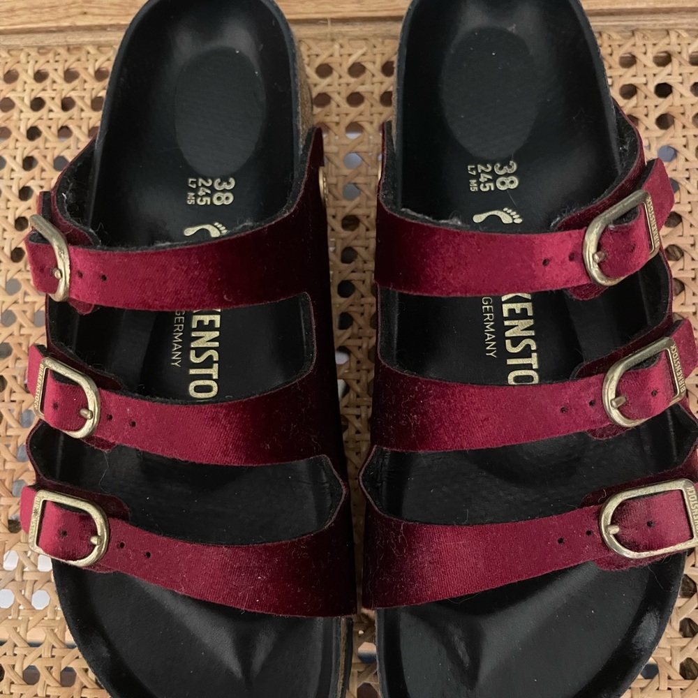 Birkenstock Burgundy Sandals made in Germany